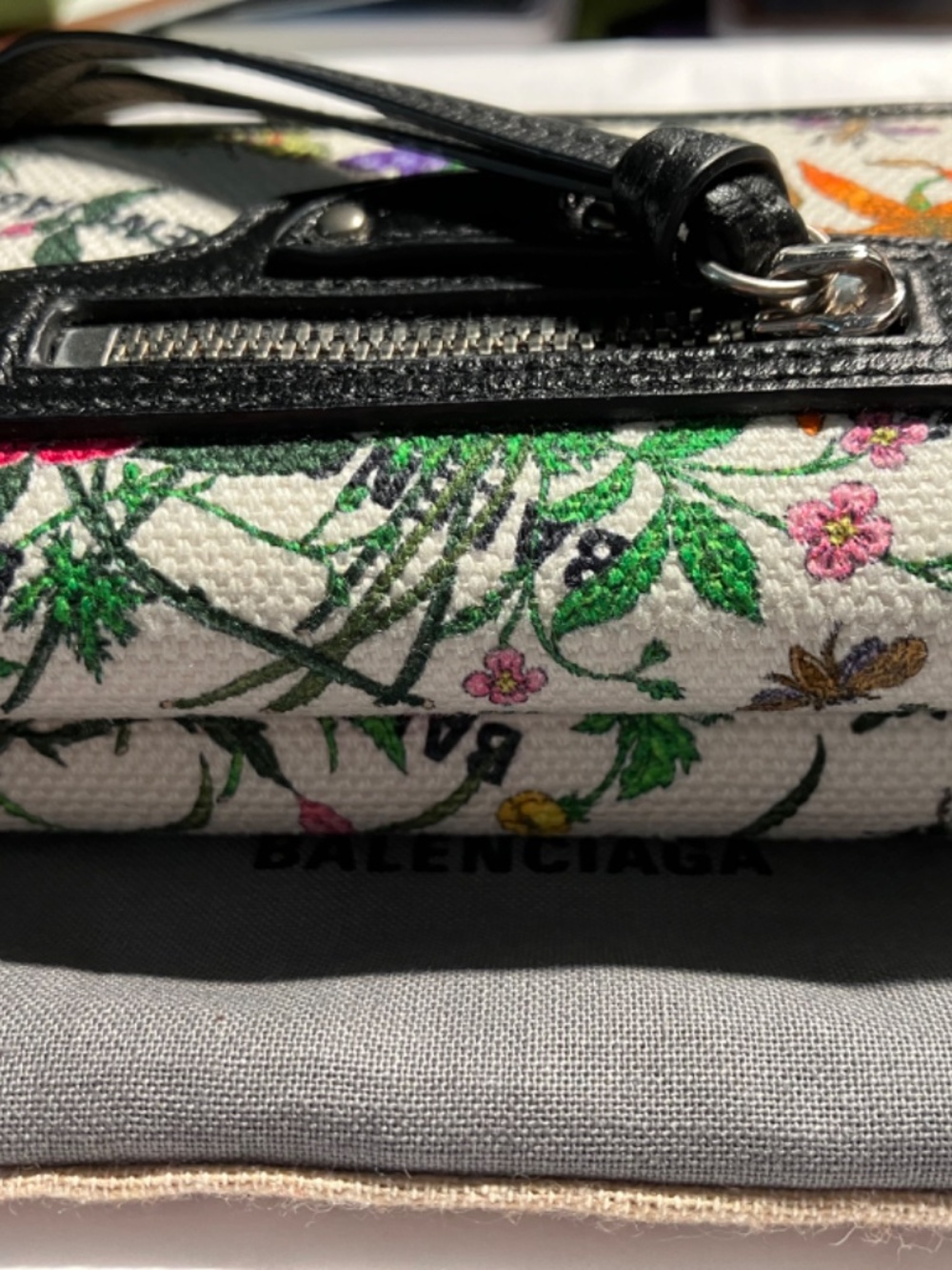 Authentic Gucci Flora Logo Balenciaga Hacker Project Neo Classic Wallet Rare - Picture 11 of 14